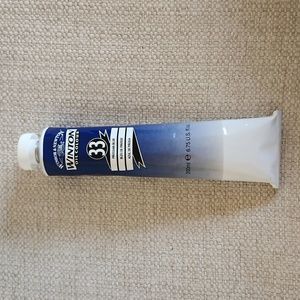 Winsor & Newton oil Prussian blue and 3 canvas panel